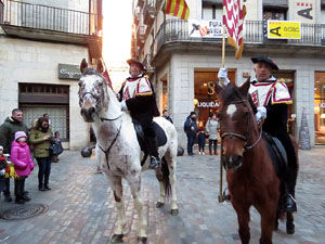 La Cavalcada de Reis 2017. La precavalcada des de la Merc&egrave; pels carrers de Girona