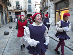 La Cavalcada de Reis 2017. La precavalcada des de la Merc&egrave; pels carrers de Girona