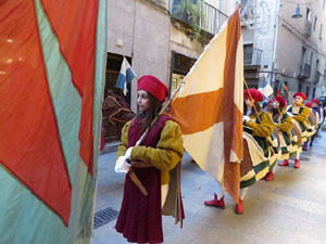 La Cavalcada de Reis 2017. La precavalcada des de la Merc&egrave; pels carrers de Girona