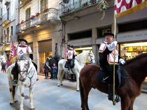 La Cavalcada de Reis 2017. La precavalcada des de la Merc&egrave; pels carrers de Girona