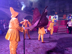 La Cavalcada de Reis 2017. Arribada a la pla&ccedil;a del Vi i rebuda de l'alcaldessa