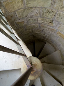 Escala de cargol de la Torre Magdala de R&egrave;nnas del Cast&egrave;lh