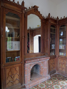 Biblioteca de l'abat Sauni&egrave;re a l'interior de la Torre Magdala