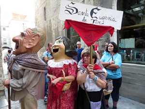 Festival Und&agrave;rius 2016. Ballada dels gegants de Girona, en F&egrave;lix i na &Agrave;ngels
