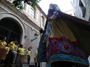 Festival Und&agrave;rius 2016. Ballada dels gegants de Girona, en F&egrave;lix i na &Agrave;ngels