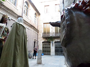 Festival Und&agrave;rius 2016. Ballada dels gegants de Girona, en F&egrave;lix i na &Agrave;ngels