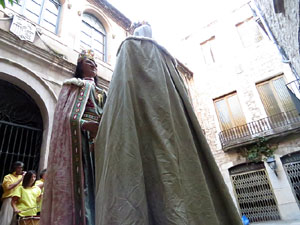 Festival Und&agrave;rius 2016. Ballada dels gegants de Girona, en F&egrave;lix i na &Agrave;ngels