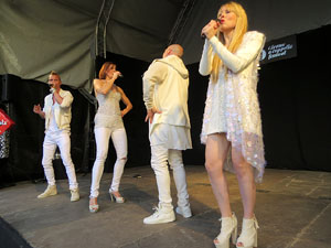 Festival A Capella 2017. Actuaci&oacute; del grup Fork a la pla&ccedil;a de la Independ&egrave;ncia