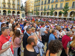 Festival A Capella 2017. Actuaci&oacute; del grup Fork a la pla&ccedil;a de la Independ&egrave;ncia