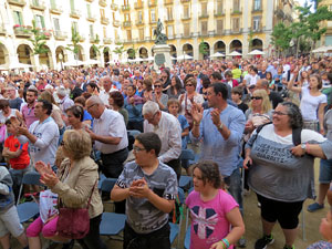 Festival A Capella 2017. Actuaci&oacute; del grup Fork a la pla&ccedil;a de la Independ&egrave;ncia