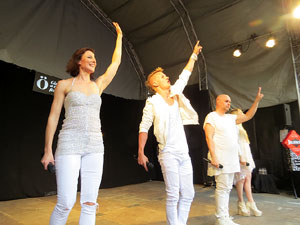 Festival A Capella 2017. Actuaci&oacute; del grup Fork a la pla&ccedil;a de la Independ&egrave;ncia