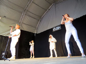 Festival A Capella 2017. Actuaci&oacute; del grup Fork a la pla&ccedil;a de la Independ&egrave;ncia