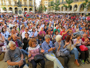 Festival A Capella 2017. Actuaci&oacute; del grup Fork a la pla&ccedil;a de la Independ&egrave;ncia