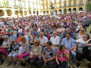 Festival A Capella 2017. Actuaci&oacute; del grup Fork a la pla&ccedil;a de la Independ&egrave;ncia