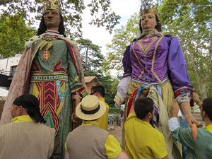 Festa del barri de la Devesa-G&uuml;ell 2017. Els nous capgrossos, el Jardiner i la Farinera