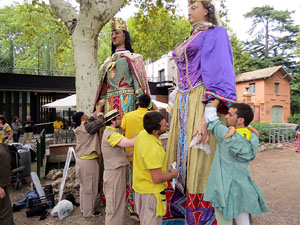 Festa del barri de la Devesa-G&uuml;ell 2017. Els nous capgrossos, el Jardiner i la Farinera