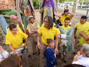 Festa del barri de la Devesa-G&uuml;ell 2017. Els nous capgrossos, el Jardiner i la Farinera
