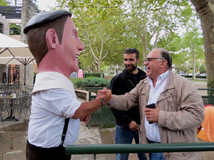 Festa del barri de la Devesa-G&uuml;ell 2017. Els nous capgrossos, el Jardiner i la Farinera