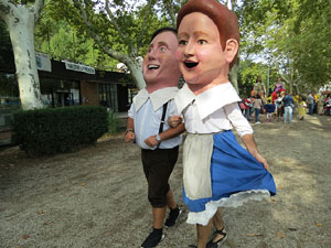 Festa del barri de la Devesa-G&uuml;ell 2017. Els nous capgrossos, el Jardiner i la Farinera