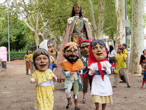 Festa del barri de la Devesa-G&uuml;ell 2017. Els nous capgrossos, el Jardiner i la Farinera