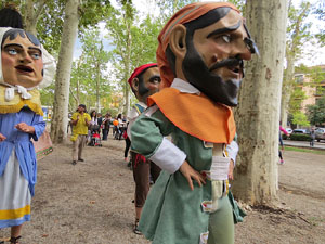 Festa del barri de la Devesa-G&uuml;ell 2017. Els nous capgrossos, el Jardiner i la Farinera