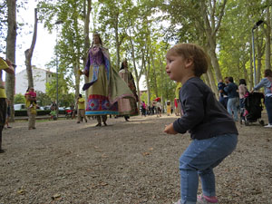 Festa del barri de la Devesa-G&uuml;ell 2017. Els nous capgrossos, el Jardiner i la Farinera
