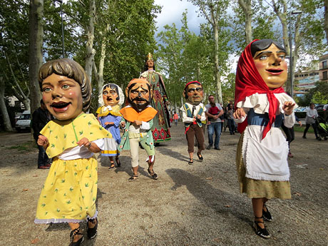 Festa del barri de la Devesa-G&uuml;ell 2017. Els nous capgrossos, el Jardiner i la Farinera