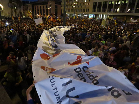 Concentraci&oacute; a la pla&ccedil;a de la Constituci&oacute;