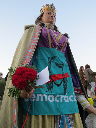 La geganta &Agrave;ngels a la concentraci&oacute;