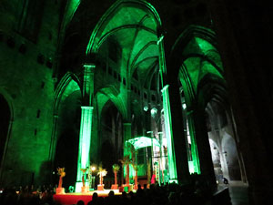 600 aniversari de la nau &uacute;nica de la Catedral de Girona. Representaci&oacute; de la Consueta de Sant Jordi cavaller