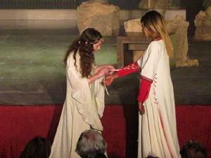 600 aniversari de la nau &uacute;nica de la Catedral de Girona. Representaci&oacute; de la Consueta de Sant Jordi cavaller