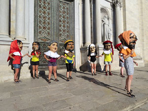 Corpus 2017. Assaig del ball de l'&Agrave;liga a la nau de la Catedral de Santa Maria