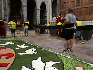 Corpus 2017. Assaig del ball de l'&Agrave;liga a la nau de la Catedral de Santa Maria