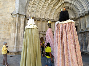 Corpus 2017. Assaig del ball de l'&Agrave;liga a la nau de la Catedral de Santa Maria