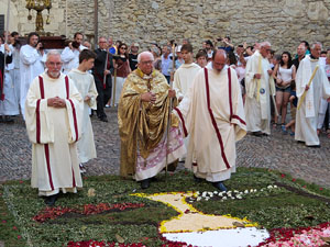 Corpus 2017 a Girona. La process&oacute; des de la Catedral a la bas&iacute;lica de Sant Feliu de Girona
