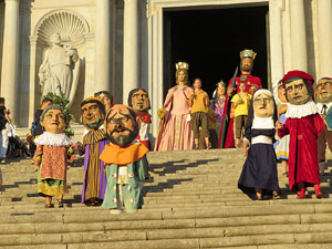 Corpus 2017 a Girona. La process&oacute; des de la Catedral a la bas&iacute;lica de Sant Feliu de Girona