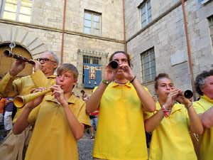 Corpus 2017 a Girona. La process&oacute; des de la Catedral a la bas&iacute;lica de Sant Feliu de Girona