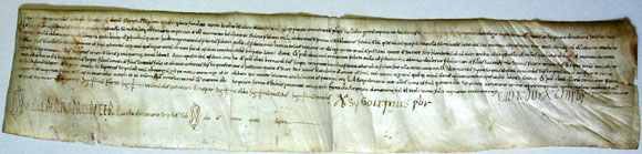 Donaci&oacute; de les rendes de l�esgl&eacute;sia de Sant Miquel sa Cot a l'Hospital de Santa Caterina, feta per l�arxiprevere Guitart el dia 16 de setembre de 1009