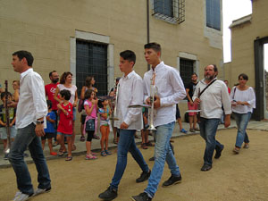 Festa Major de Sant Daniel 2017 - Cercavila des del mirador de Montorr&oacute; a la placeta d'entrada del Monestir de Sant Daniel