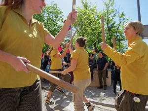 Festes de Primavera de Girona 2017. Penjada del Tarl&agrave;. La cercavila