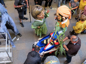 Festes de Primavera de Girona 2017. Penjada del Tarl&agrave;