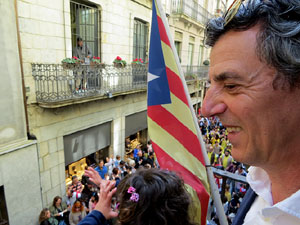 Festes de Primavera de Girona 2017. Penjada del Tarl&agrave;