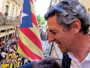 Festes de Primavera de Girona 2017. Penjada del Tarl&agrave;