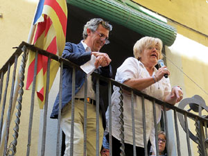 Festes de Primavera de Girona 2017. Penjada del Tarl&agrave;. El preg&oacute;