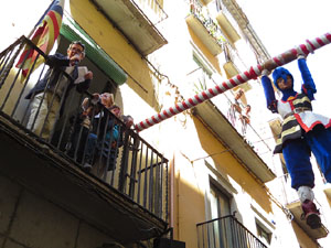 Festes de Primavera de Girona 2017. Penjada del Tarl&agrave;. El preg&oacute;