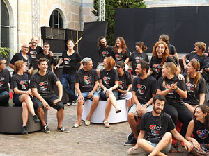 FITAG 2017 - Fotografia de grup de l'equip a la Casa de Cultura de Girona