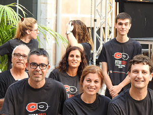 FITAG 2017 - Fotografia de grup de l'equip a la Casa de Cultura de Girona