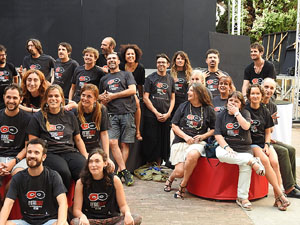 FITAG 2017 - Fotografia de grup de l'equip a la Casa de Cultura de Girona