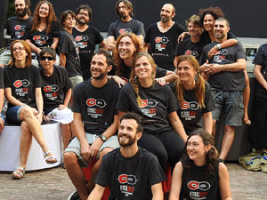 FITAG 2017 - Fotografia de grup de l'equip a la Casa de Cultura de Girona