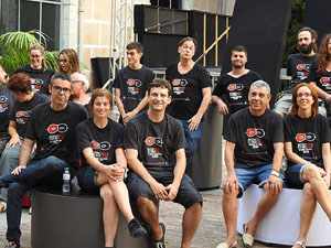 FITAG 2017 - Fotografia de grup de l'equip a la Casa de Cultura de Girona